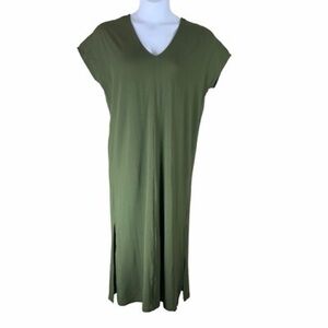 Lilla P Sage Green Midi Dress